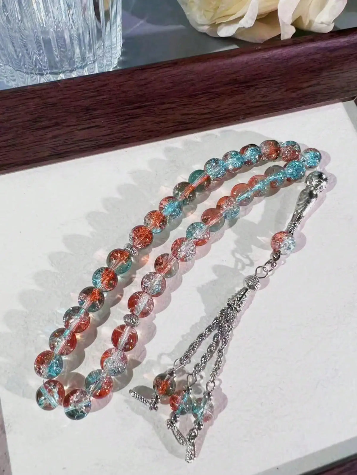 Cracked Glass Beads Tasbih
