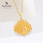 Gold Peacock Necklace