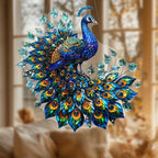2D Peacock Sun Catcher