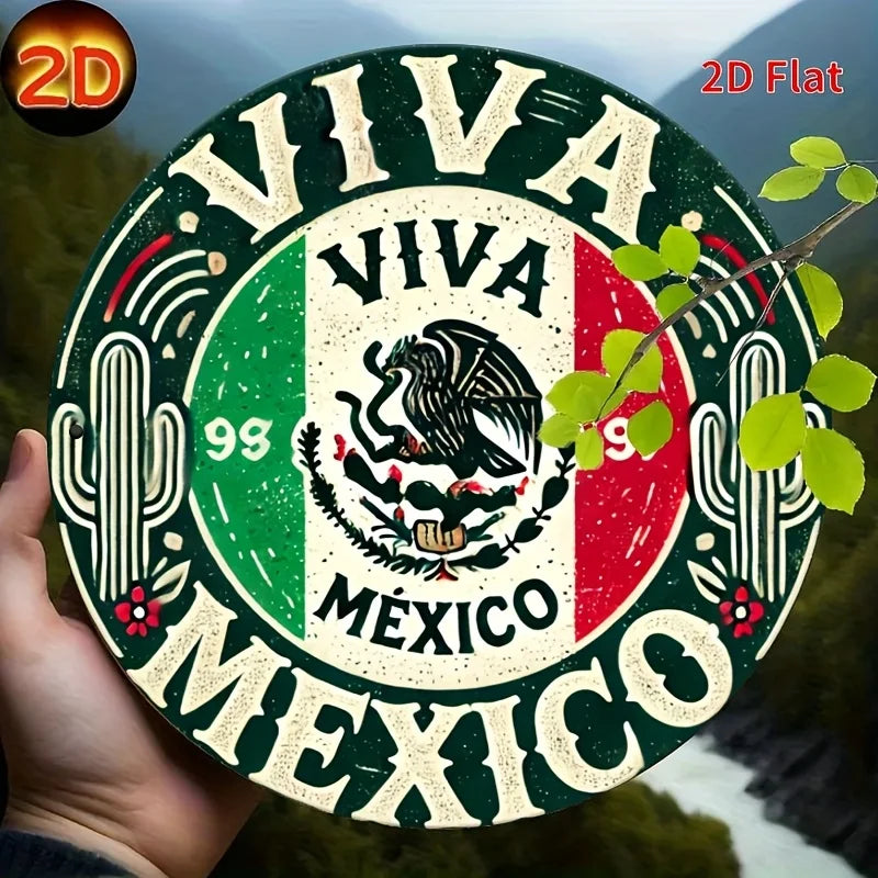 Viva Mexico Tin Sign
