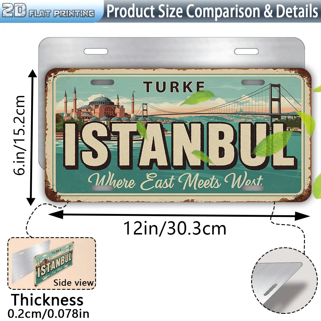 2D Flat Turkey Istanbul City Theme Decor