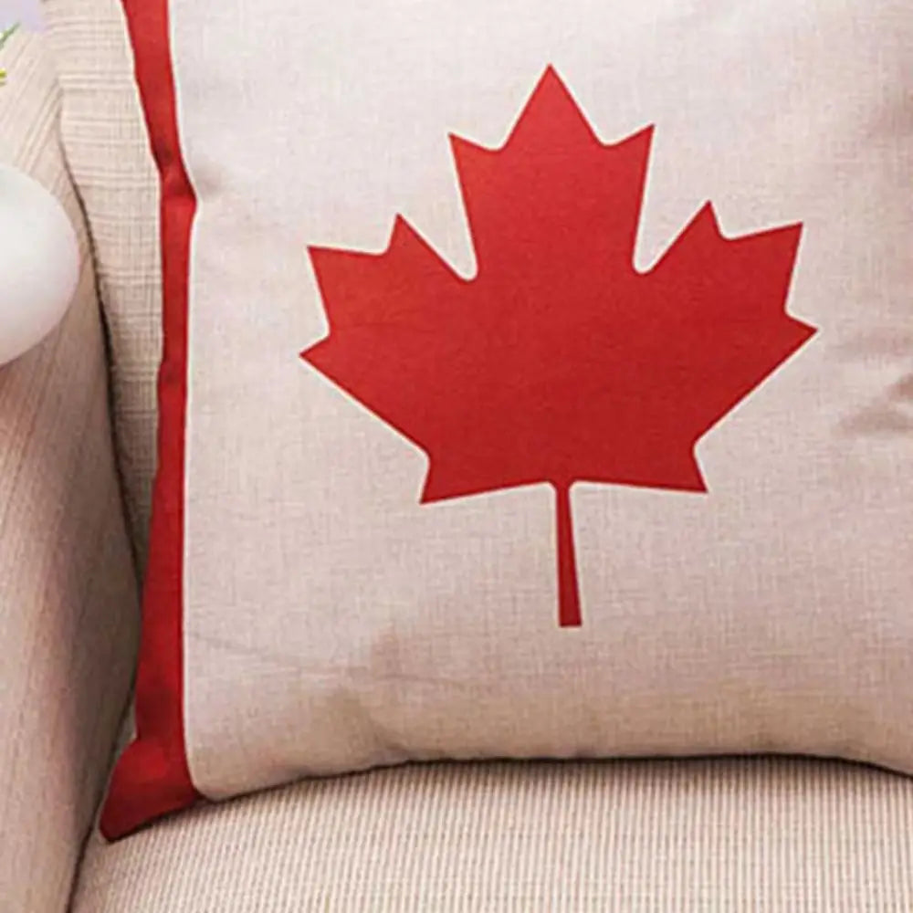 Canadian Flag Throw Pillow Case