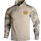 Afghan Flag Design Men's Long Sleeve Combat Uniform