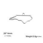 My Shape United States Map Pendent for Bracelet Necklace