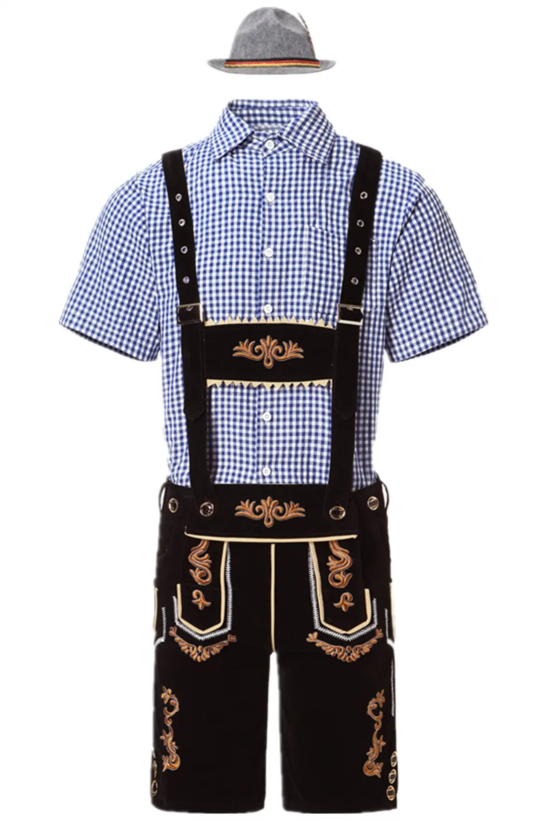 Men German Oktoberfest Lederhosen Costume