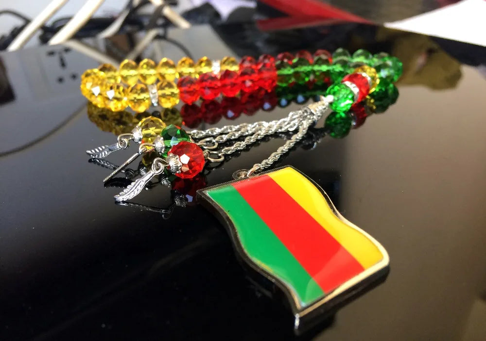 Kurdish Necklace Flag Tasbih