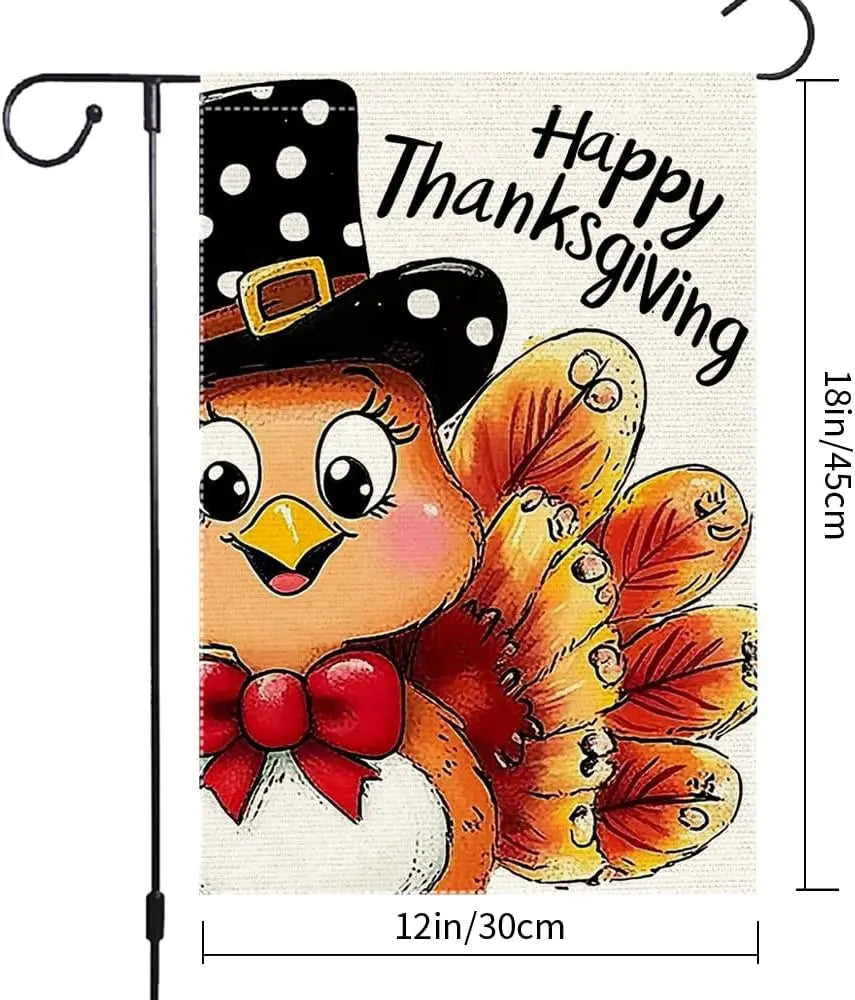 Happy Thanksgiving Garden Flag