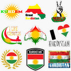 Kurdistan Flag Car Stickers