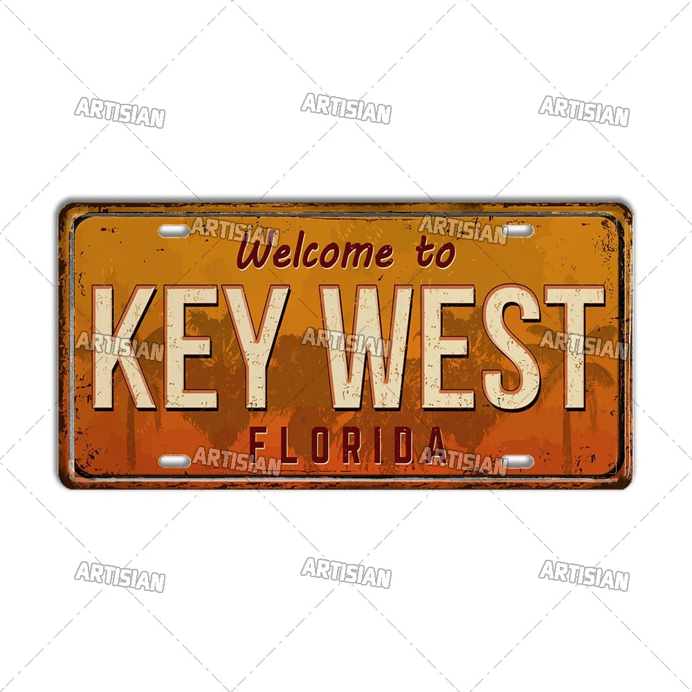 Welcome To USA City Car Plate
