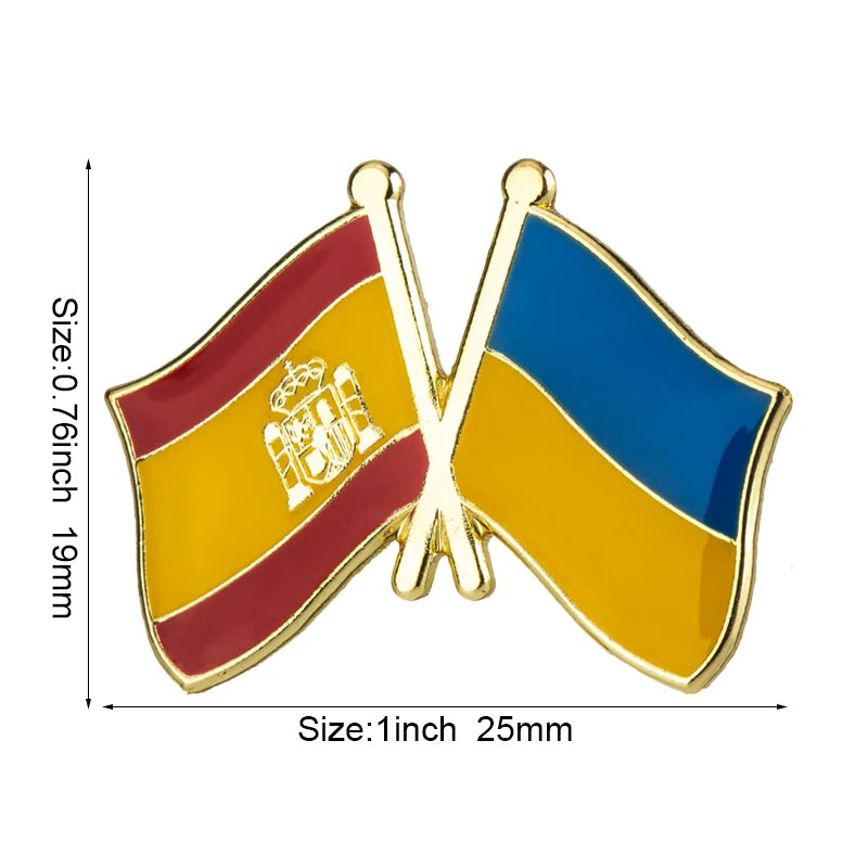 Ukraine Flag Laple Pin Badge