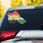 Waterproof Car Sticker Kurdistan Map