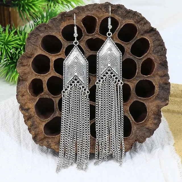 Vintage Bronze Arrow Alloy Dangle Earrings