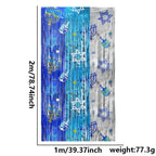 Hanukkah Rain Silk Curtains - Jewish Festival Party Decor