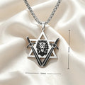Lion Head Star Necklace