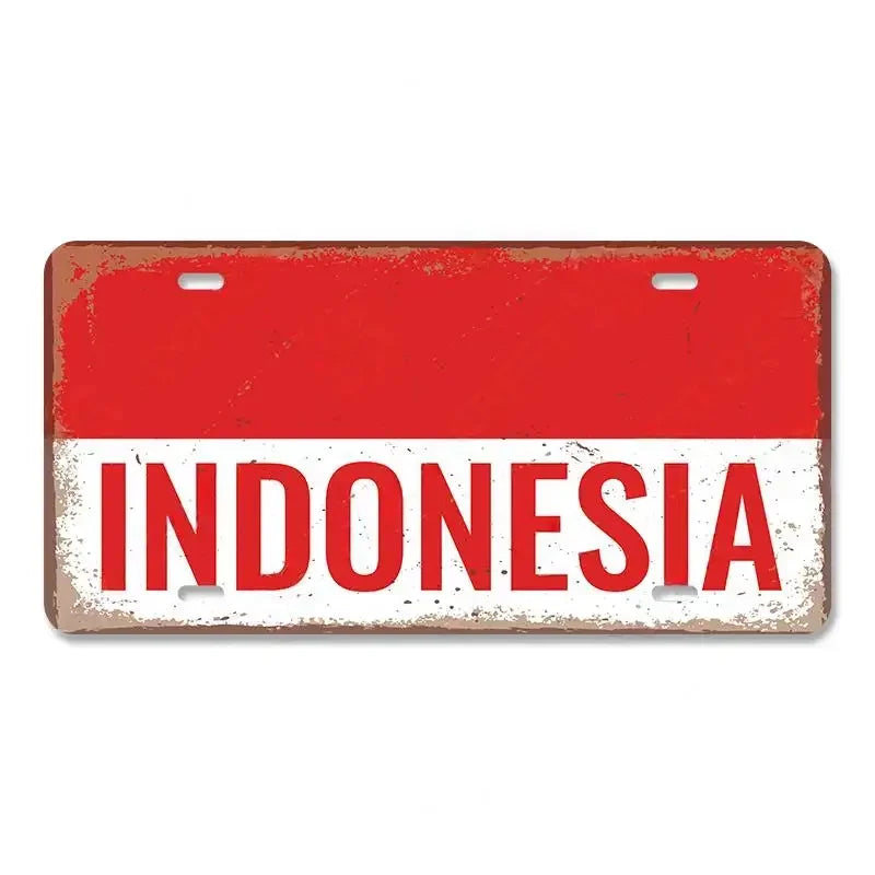 Myanmar Flag Aluminum Sign – Vintage Wall Decor