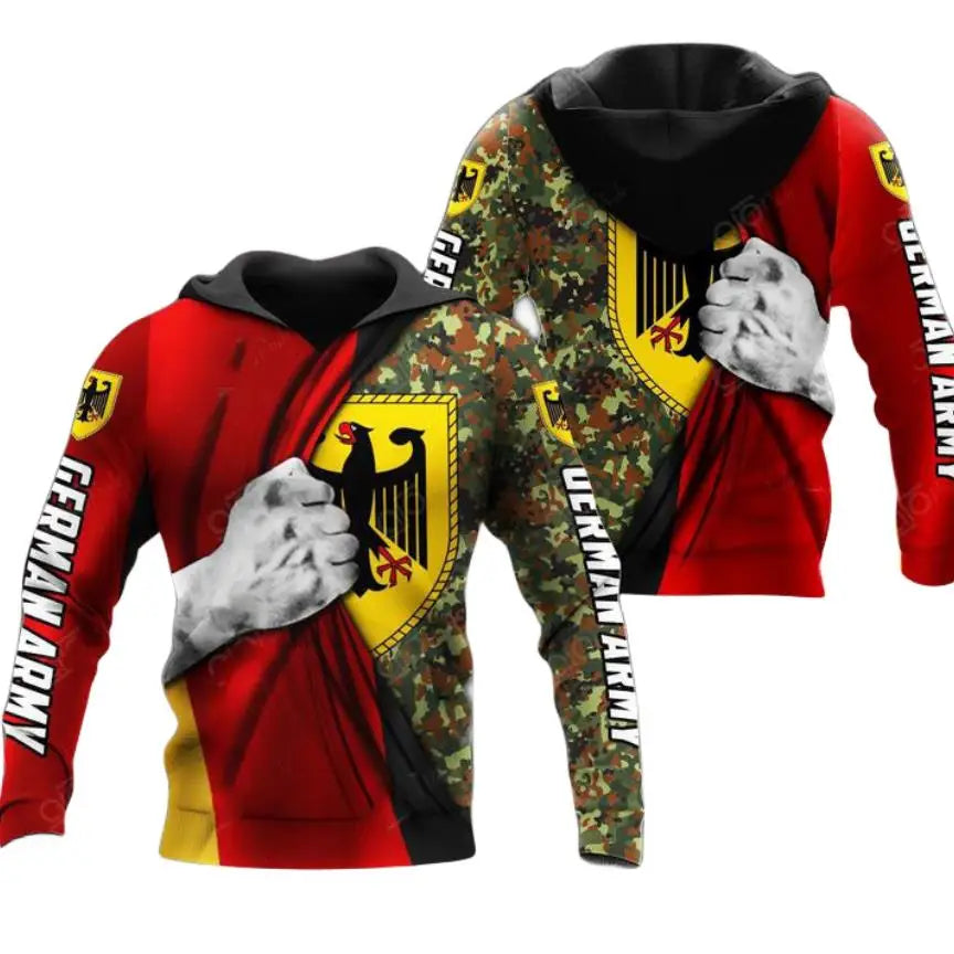 German Camouflage 3D Printed Hoodie