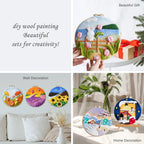 Wool Felting Painting Kit, Peacock