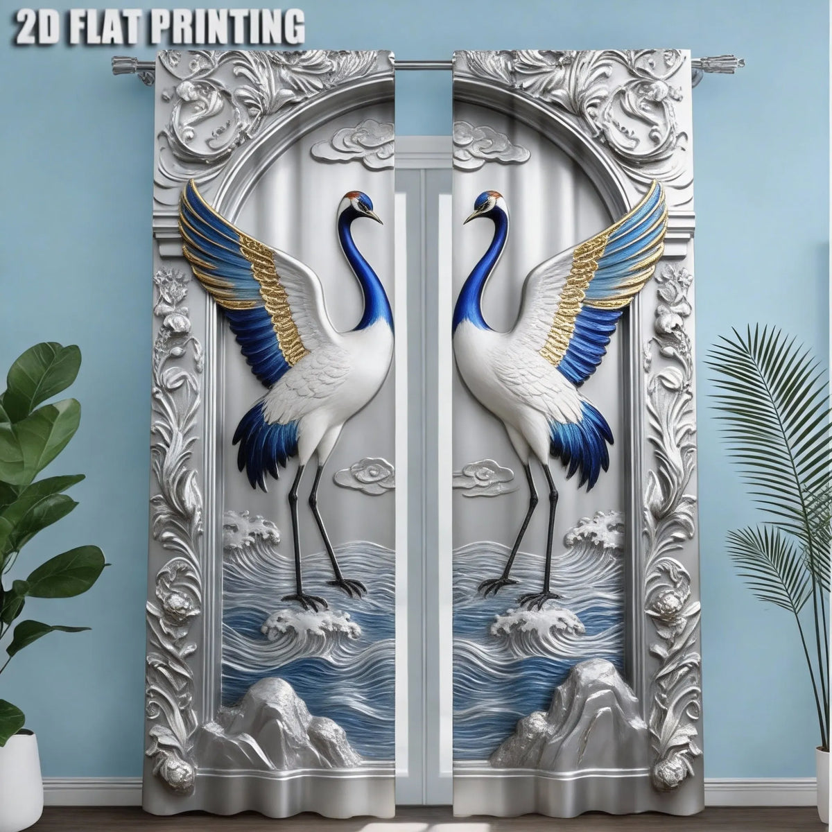 Peacock Gothic Curtains