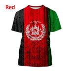 3D Print Afghanistan Flag T-Shirt
