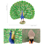 Plastic Farm Life Peacock Toy Figure