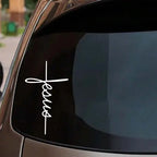 Jesus Cross Car Decal