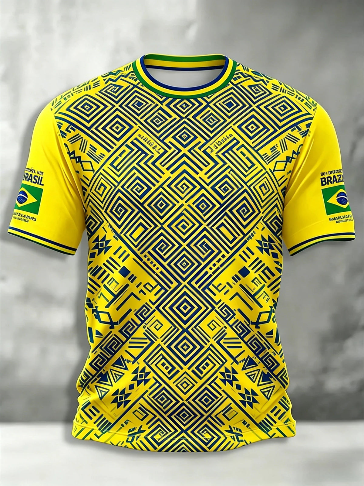 Brazil Style Football Jersey Unisex Top