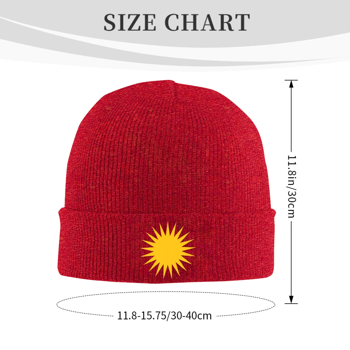 Sun Flag Knitted Caps
