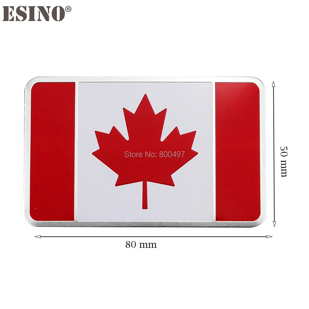 Canada National Flag 3D Metal
