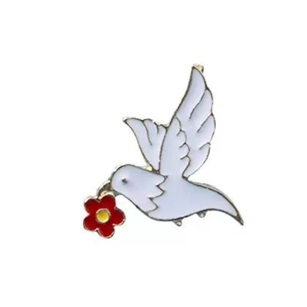Peace Dove Olive Branch Pin