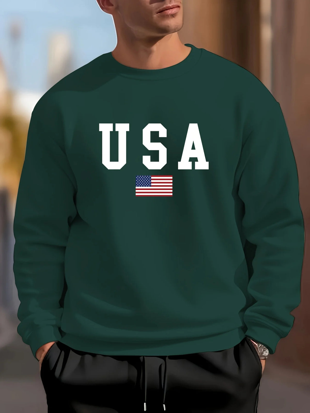 USA Flag Sweatshirt