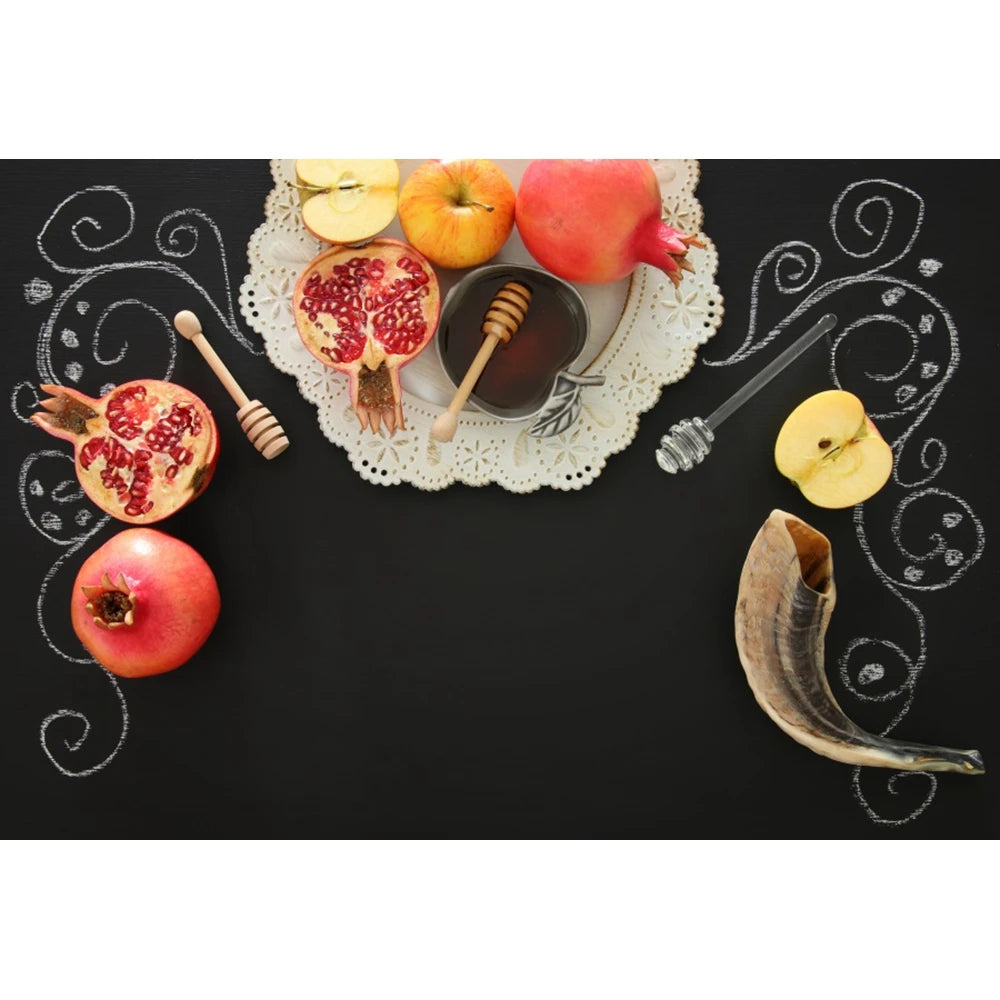 Happy Rosh Hashanah Photography Background Backdrop
