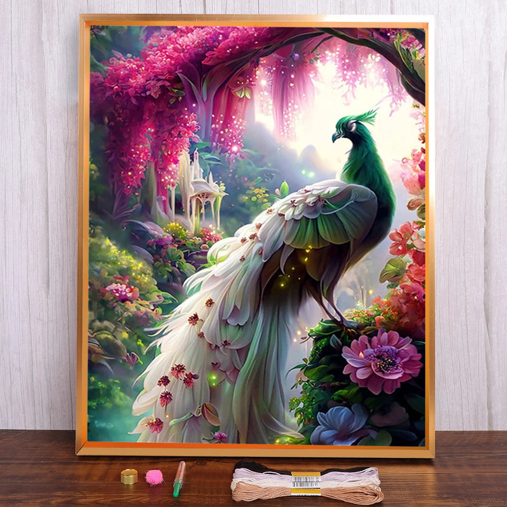 Peacock Cross Stitch Kit