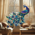 2D Peacock Sun Catcher