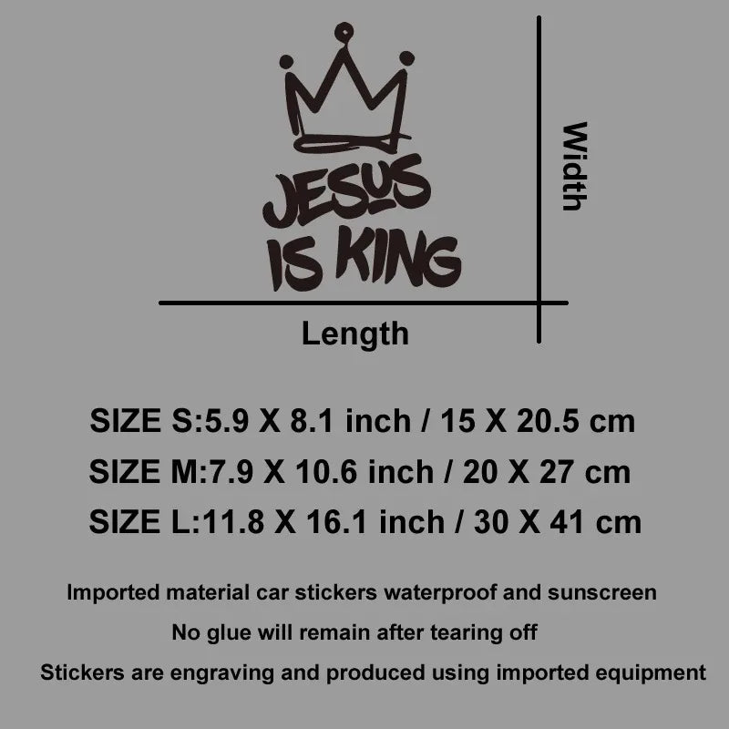 Jesus Is King Stickers