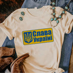 Ukraine T shirt women, female streetwear clothing