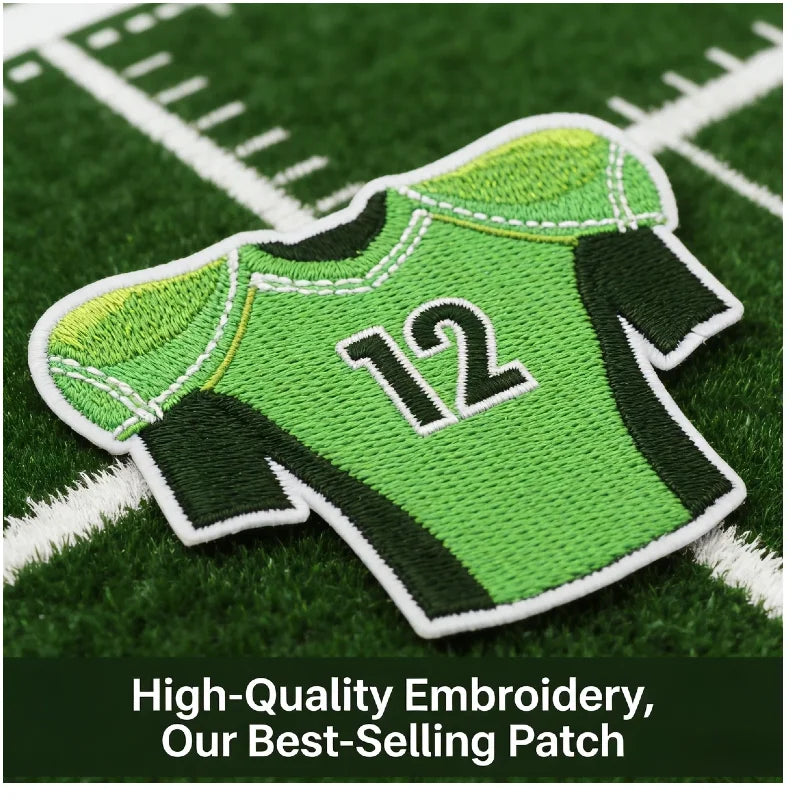 10/12PCS  Wholesale Embroidery Patches Rugby for Clothing
