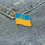 Ukraine Flag Map Pin