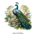 Peacock Iron-On Patches