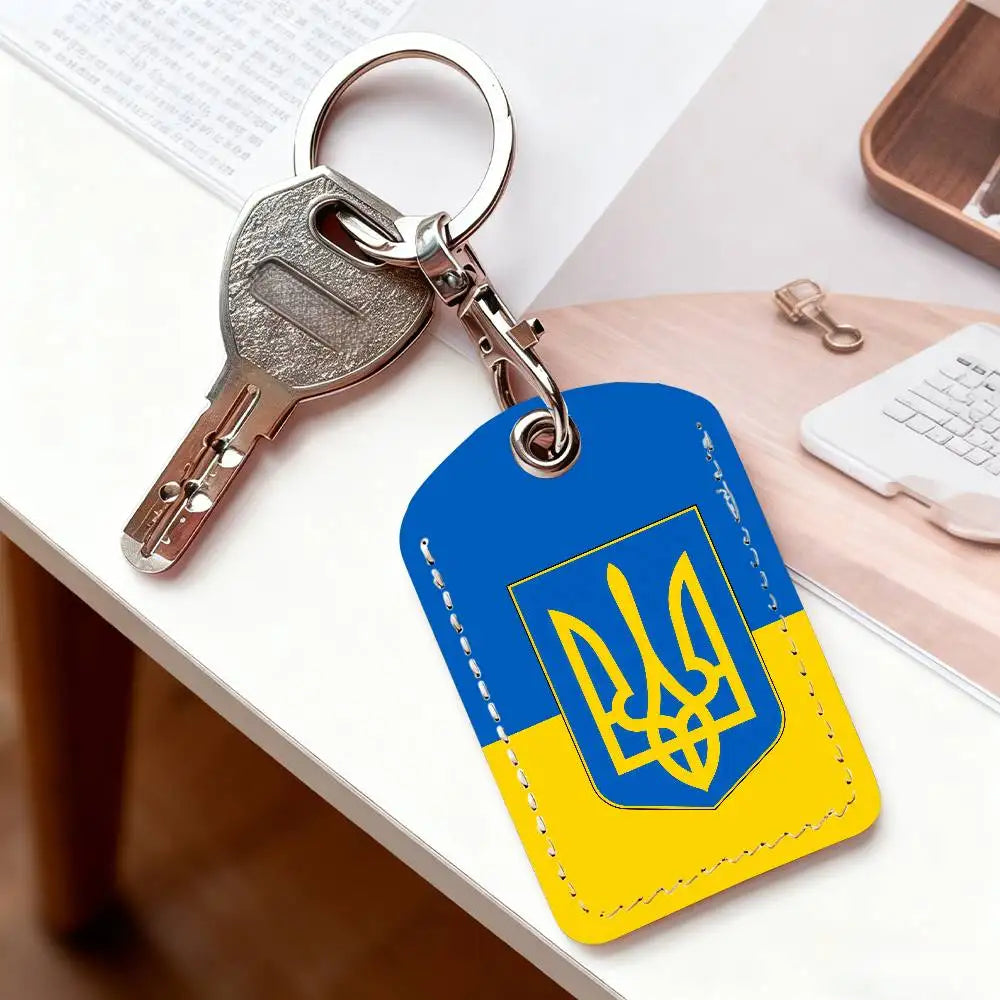 Ukraine Flag Keychain