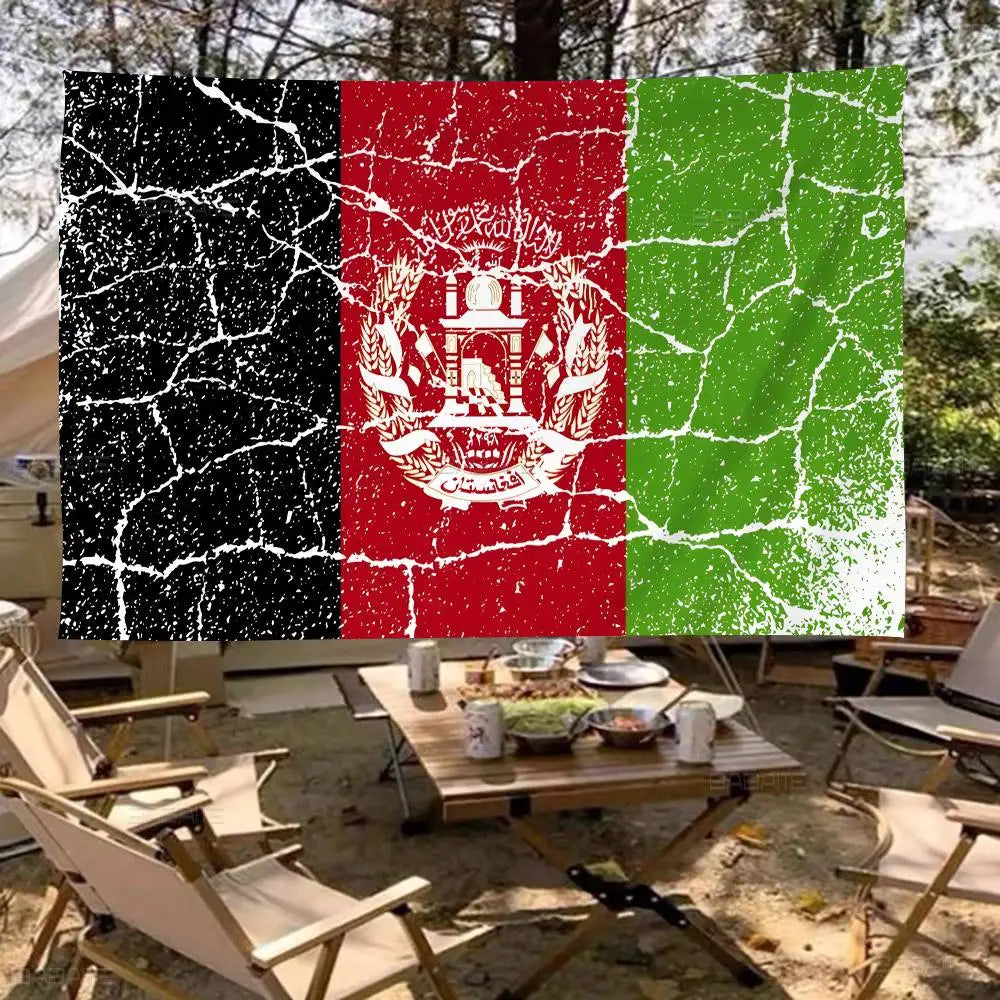 Afghanistan Creative Pattern Hanging Flag