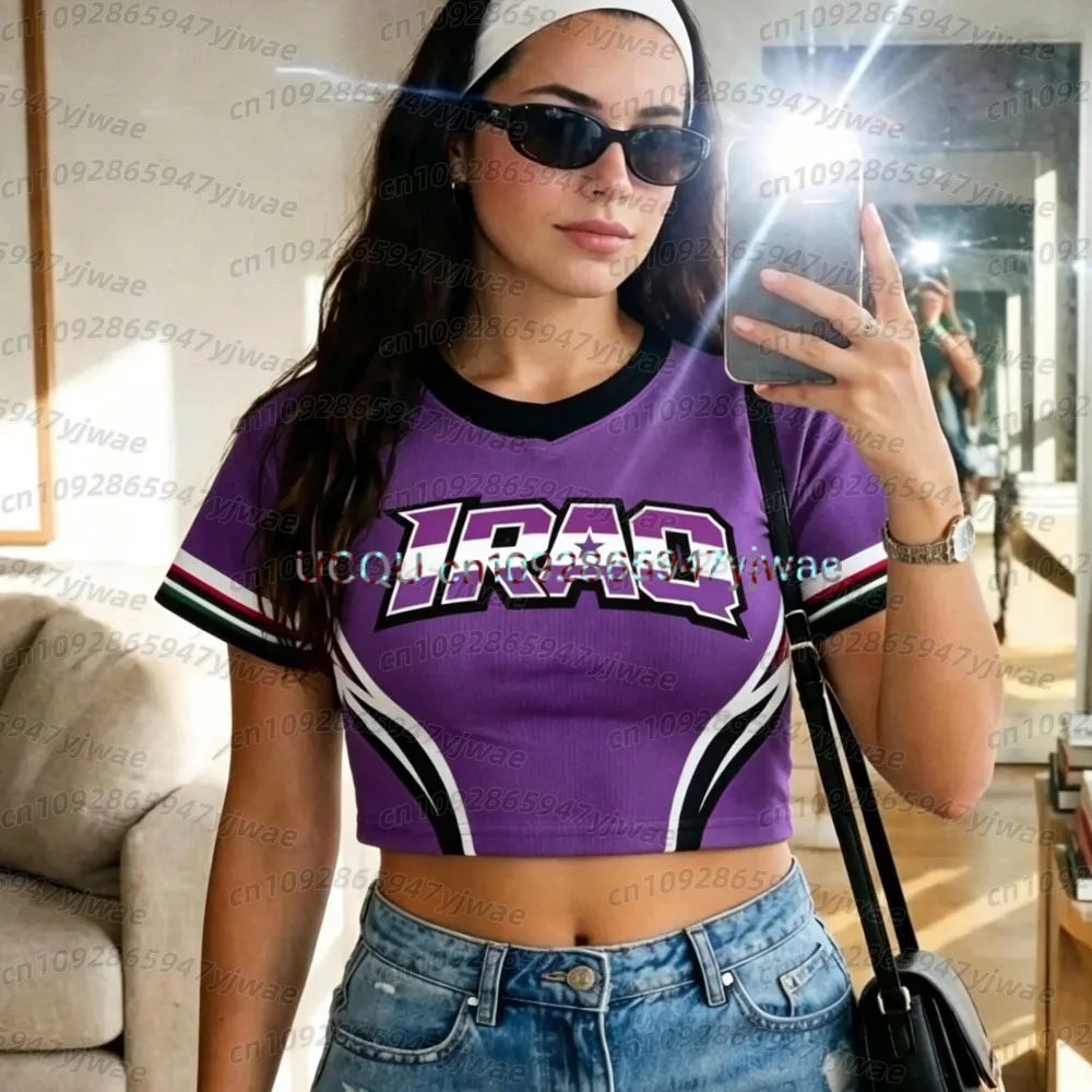 Iraq Cheerleaders Crop Tee