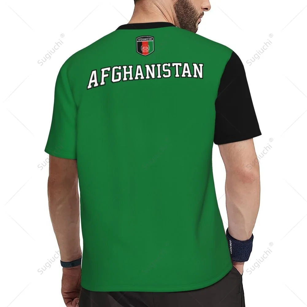 Afghanistan Flag 3D Printed Men T-Shirt For Running Bike Soccer Tennis Fitness Sports tshirt Mesh Fans T-shirt