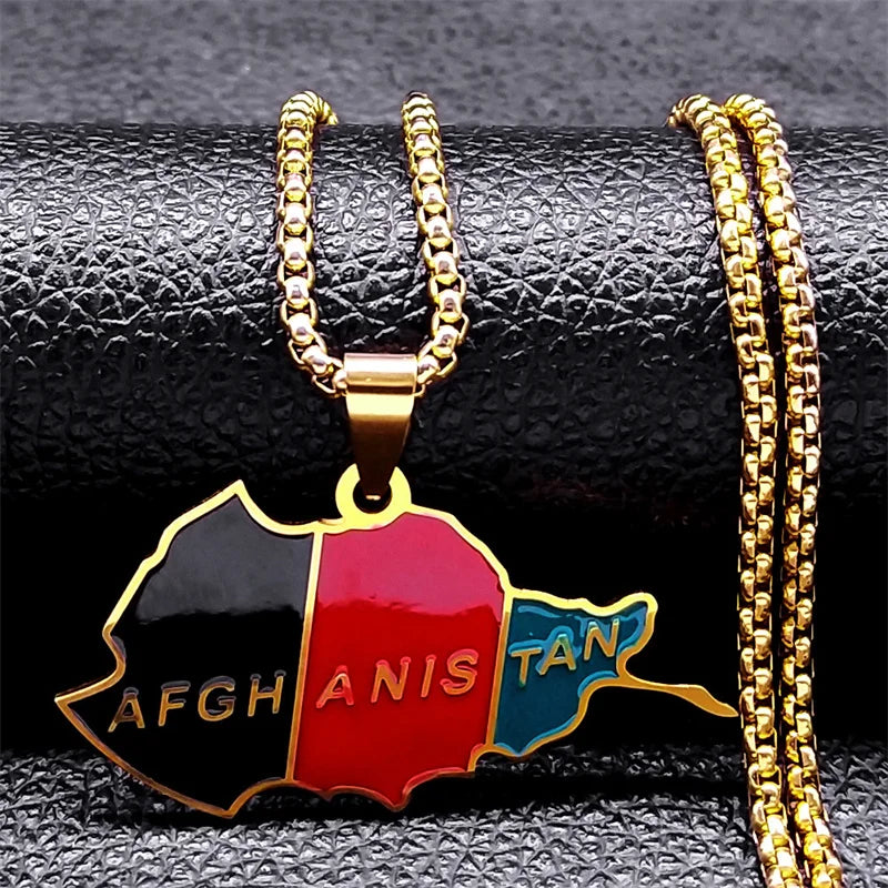 Kurdistan Region Map Necklace