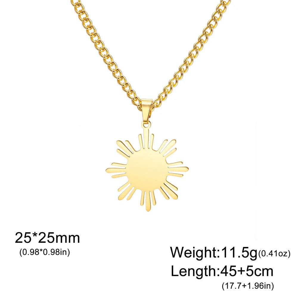 Sun Pendant Necklace