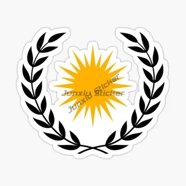 ملصقات شعار خريطة علم كردستان للسيارات والشاحنات والدراجات الهوائية والنارية والخوذات للطرق الوعرة وملحقات الملصقات الجدارية مقاسات قابلة للتخصيص