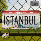 Istanbul Turkey Blue Mosque Scenery Themed Aluminum Metal Sign