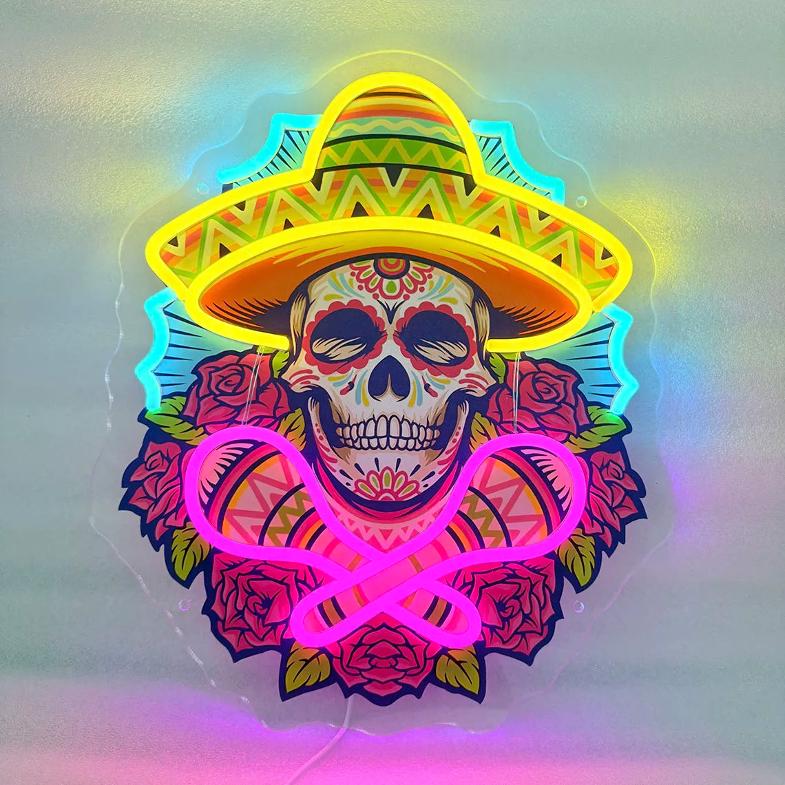 Mex Skull Neon