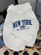 Letter Pattern Hoodie NEW YORK