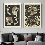Bohemian Psychedelic 70s Poster Wall Art Canvas