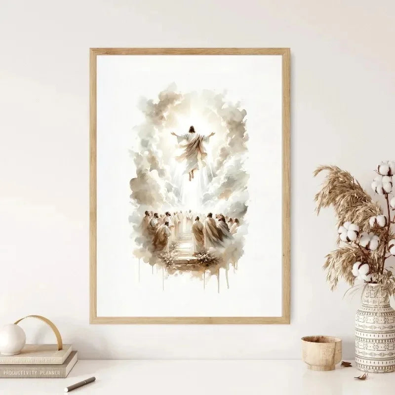 Jesus Sketch Canvas Posters